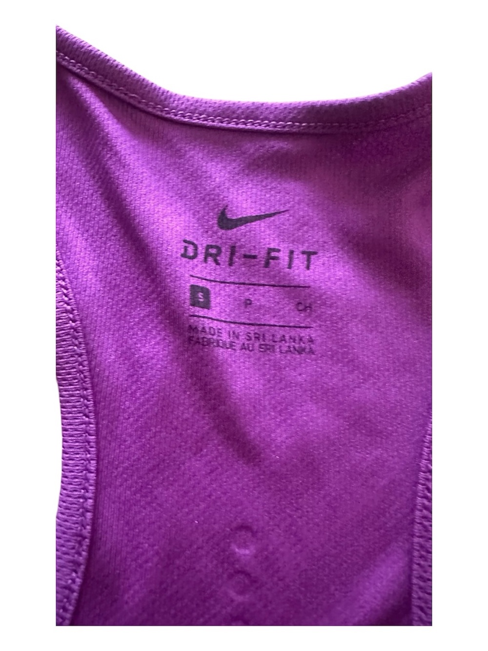 Nike Purple Racerback Training Tank with Nike Swoosh - Picture 3 of 3